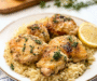 Savory Slow Cooker Lemon Herb Chicken and Rice