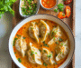 Soup Dumplings in Thai Red Curry Sauce