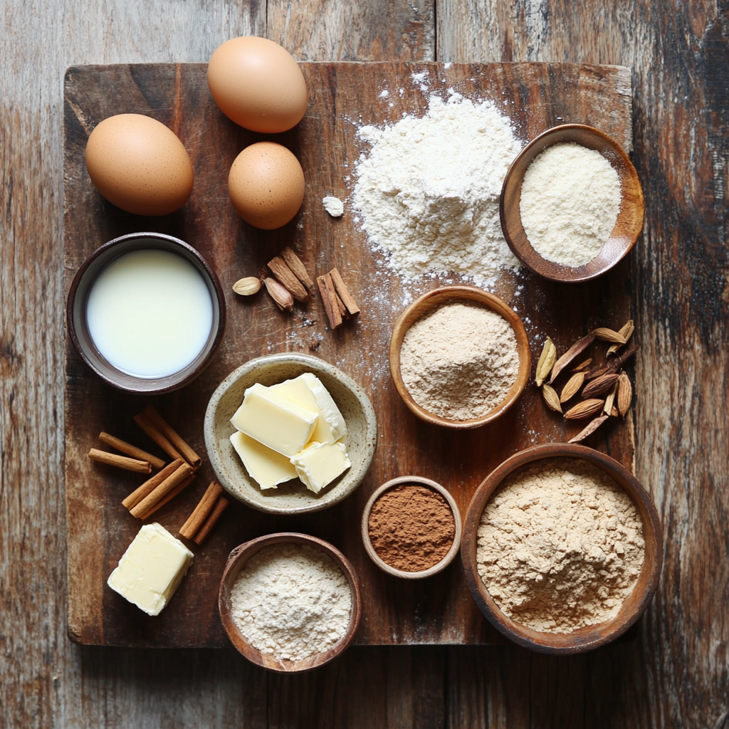 Chai Cake ingredients
