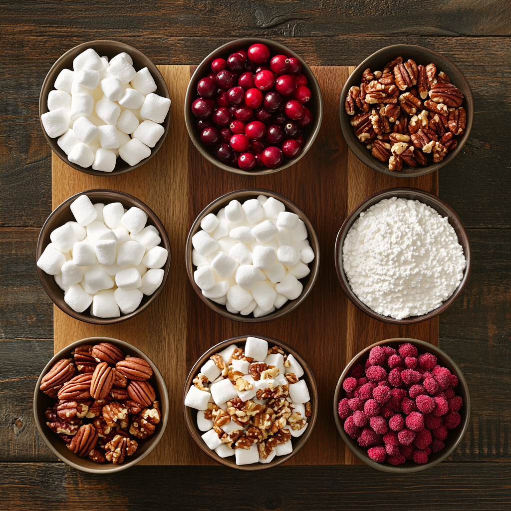 Cranberry Fluff Salad ingredients