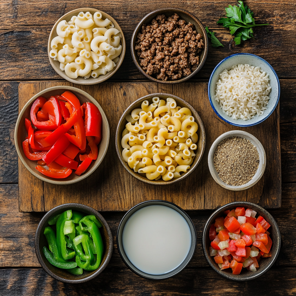 Homemade Healthy Hamburger Helper ingredients