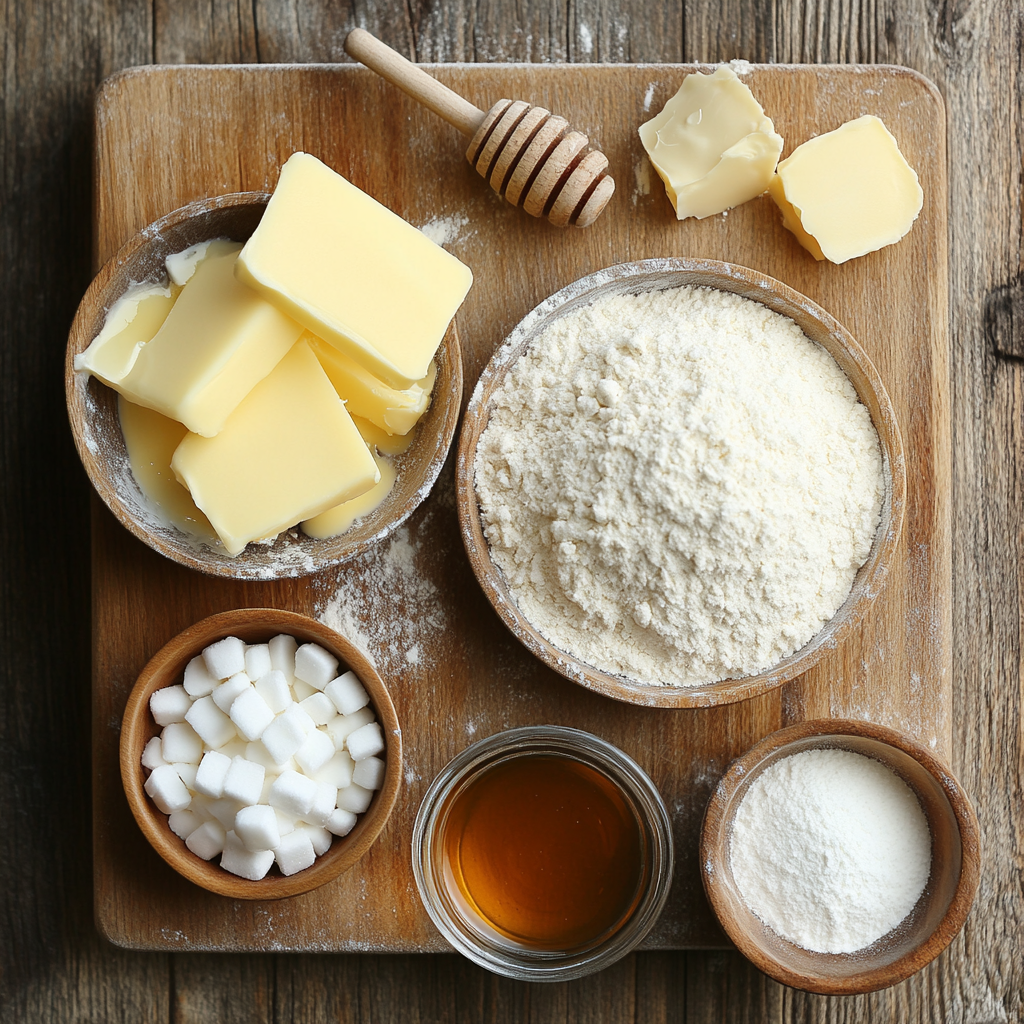 Honey Butter Croissants ingredients