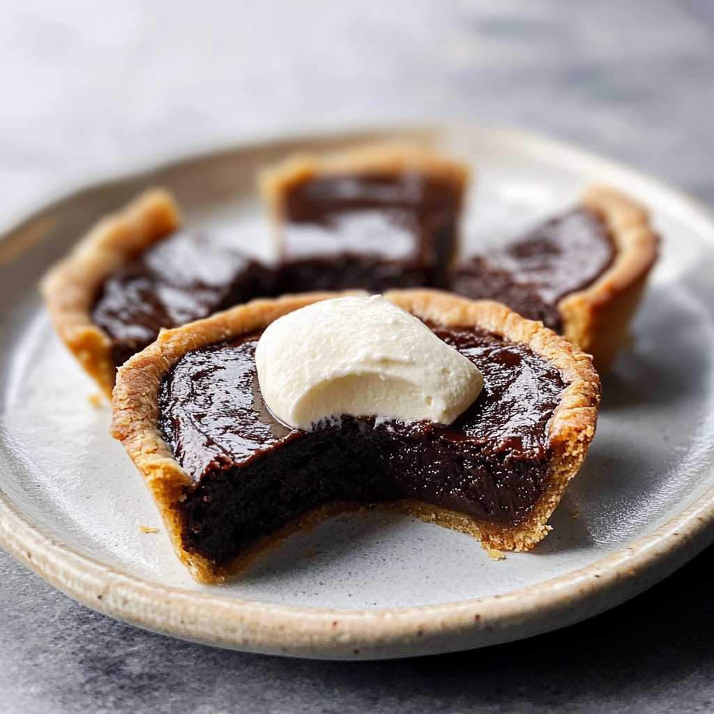 Mini Bourbon Fudge Pies
