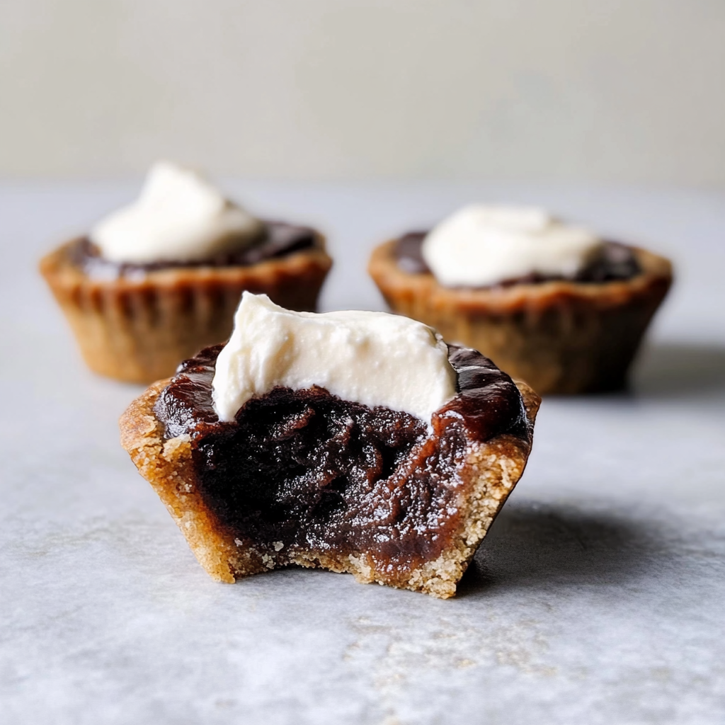 Mini Bourbon Fudge Pies