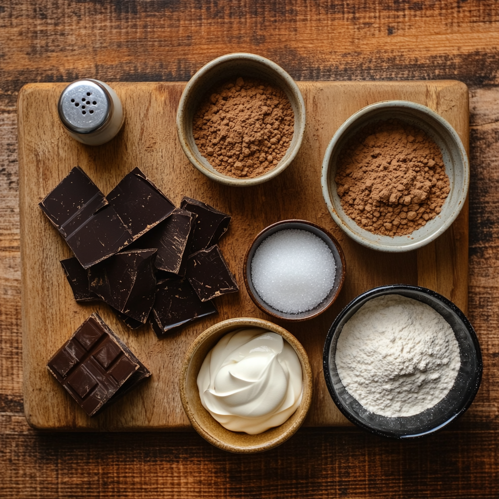 Mocha Chocolate Cream Pie ingredients