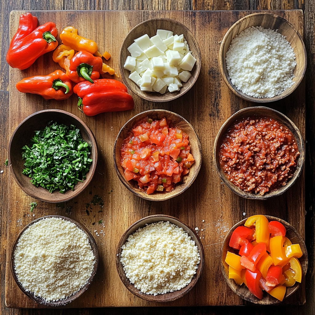 Stuffed Italian Meatloaf ingredients