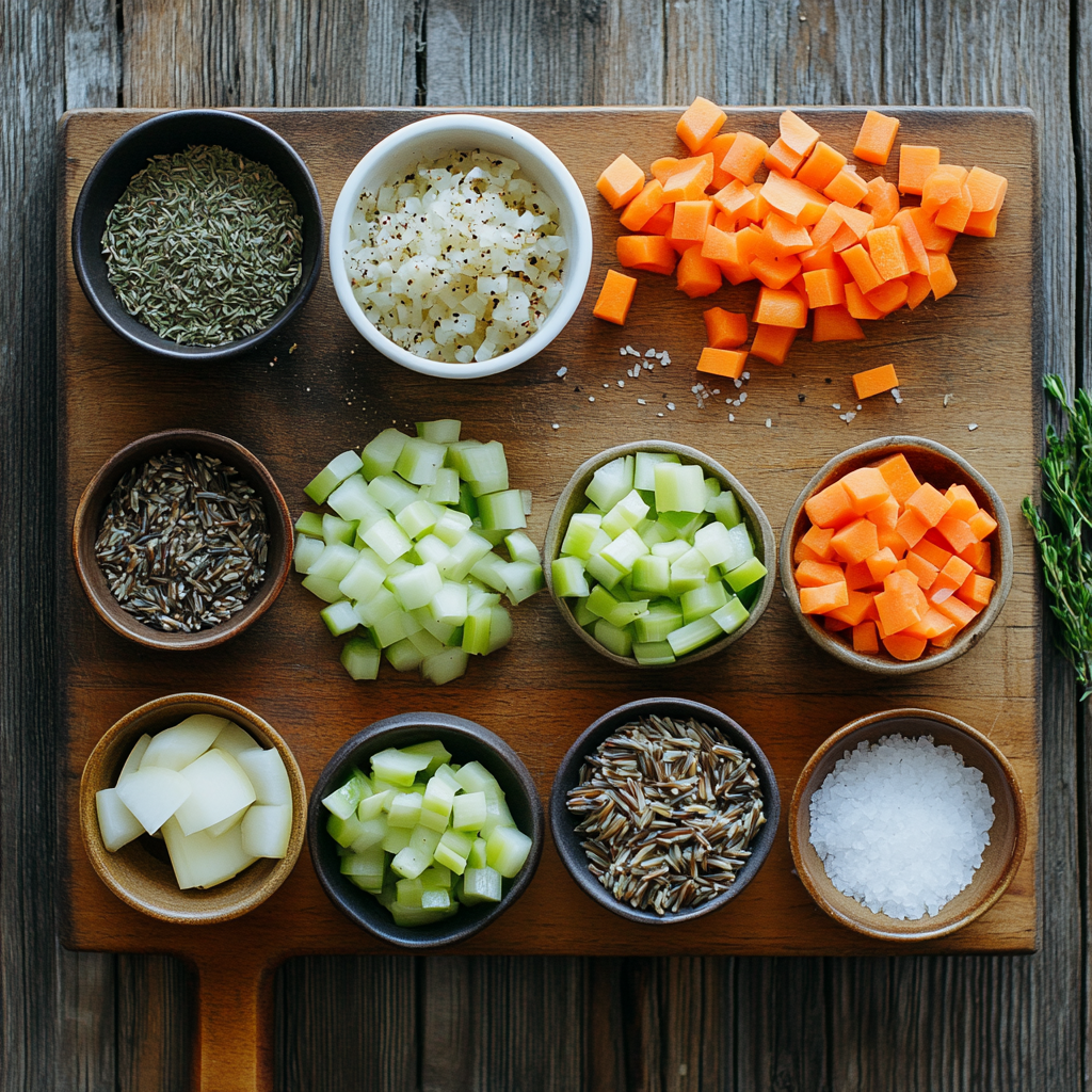 Wild Rice Pilaf ingredients