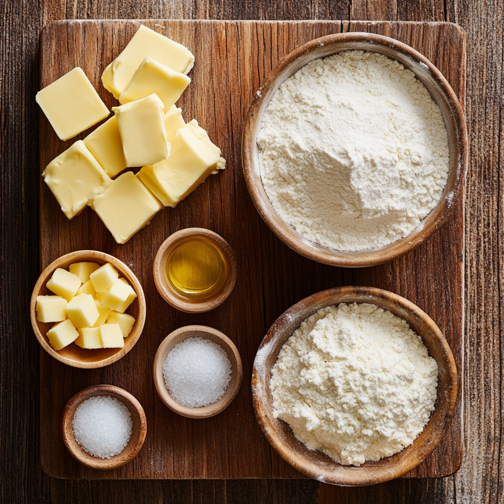 All Butter Pie Crust ingredients