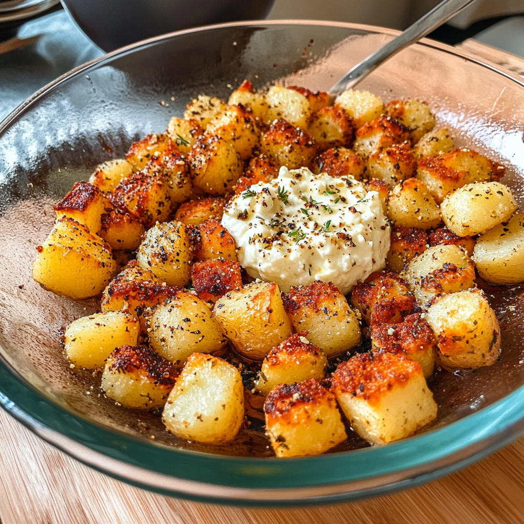 Baked Feta Potatoes