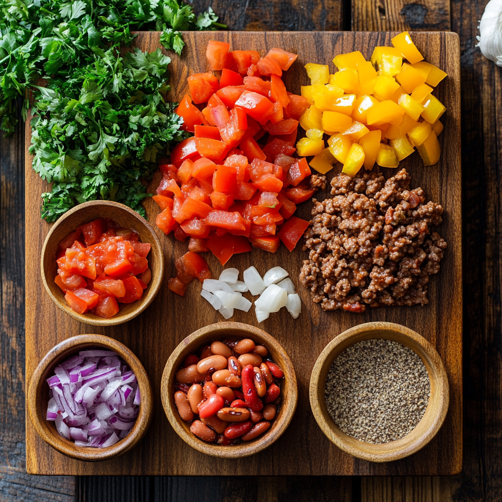 Bison Chili ingredients