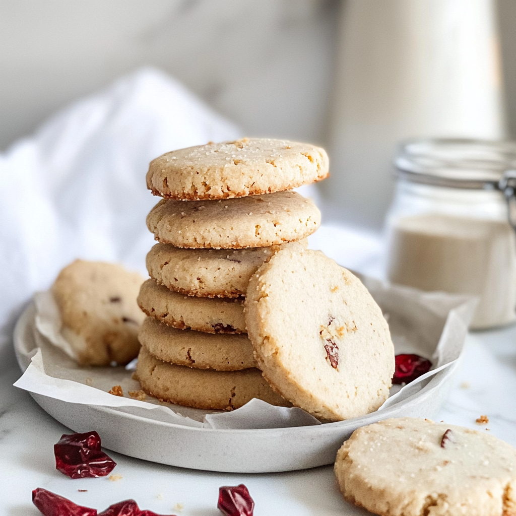 Bourbon Vanilla Bean Shortbread Cookies