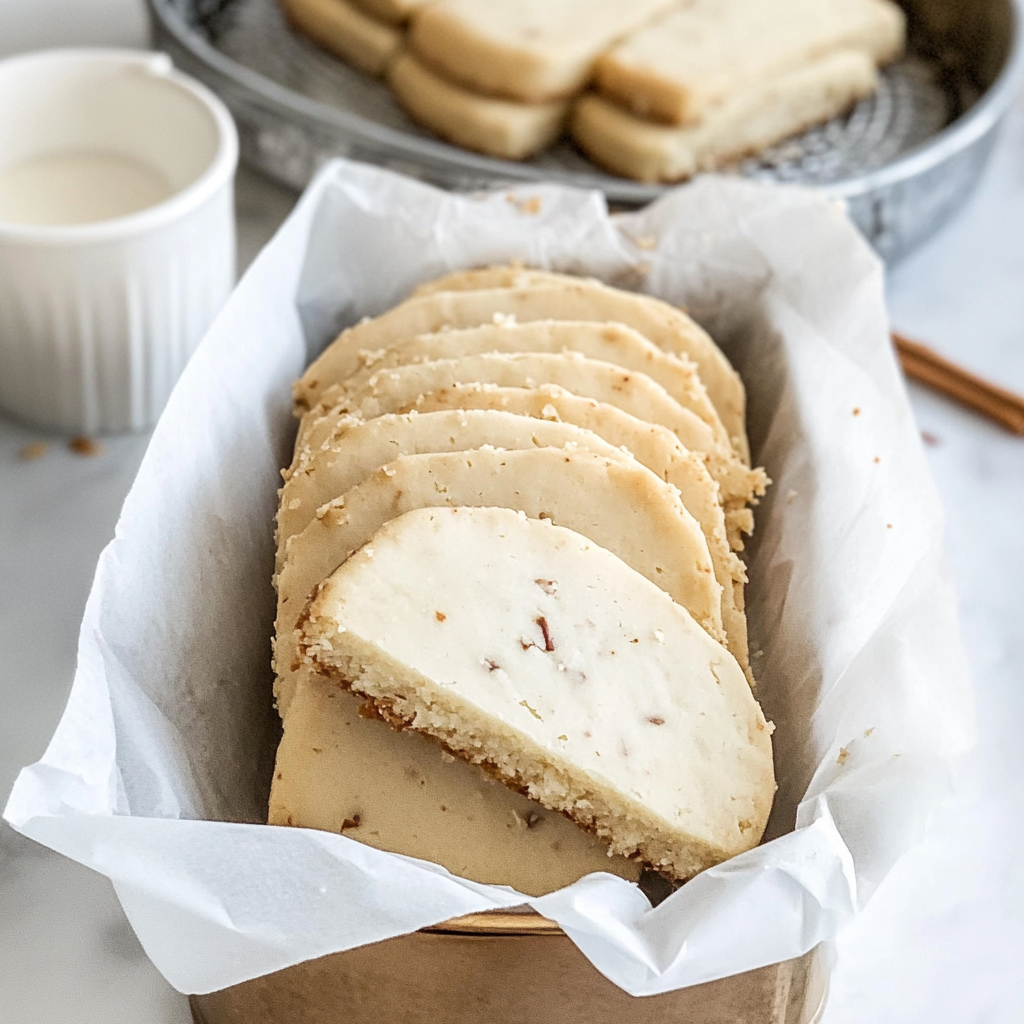 Bourbon Vanilla Bean Shortbread Cookies
