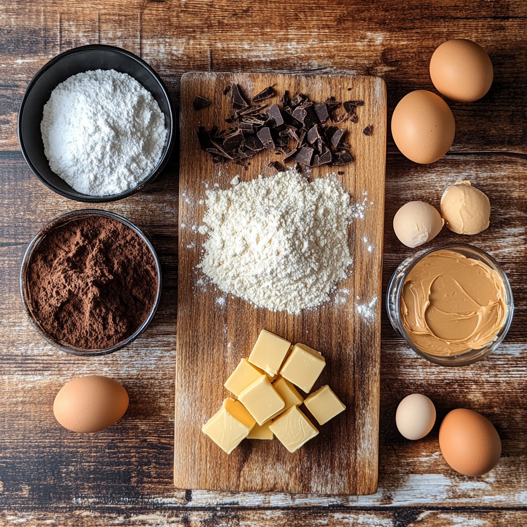 Buckeye Brownie Cookies ingredients