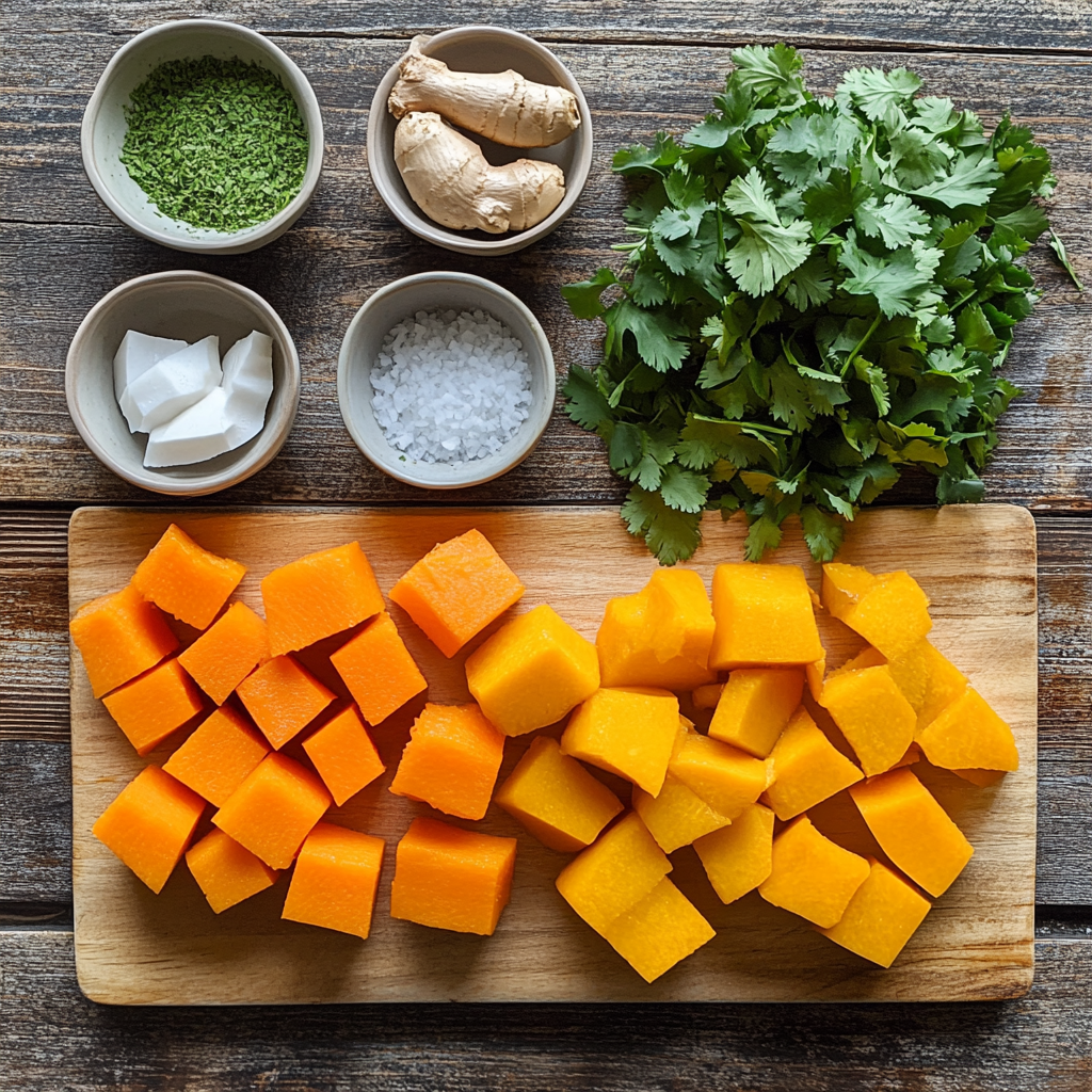 Butternut Squash Curry ingredients