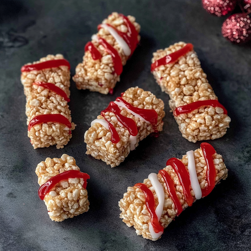 Candy Cane Rice Krispie Treats