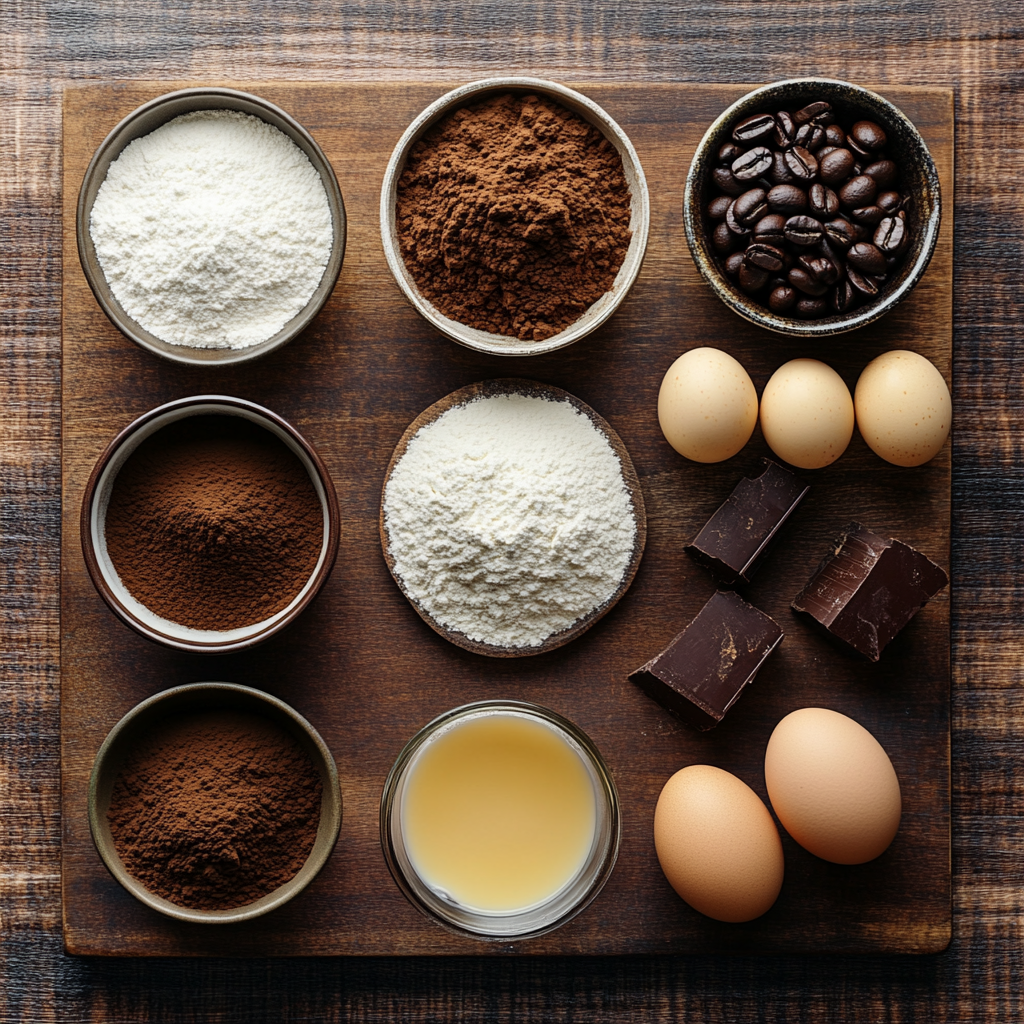 Chocolate Espresso Cake ingredients