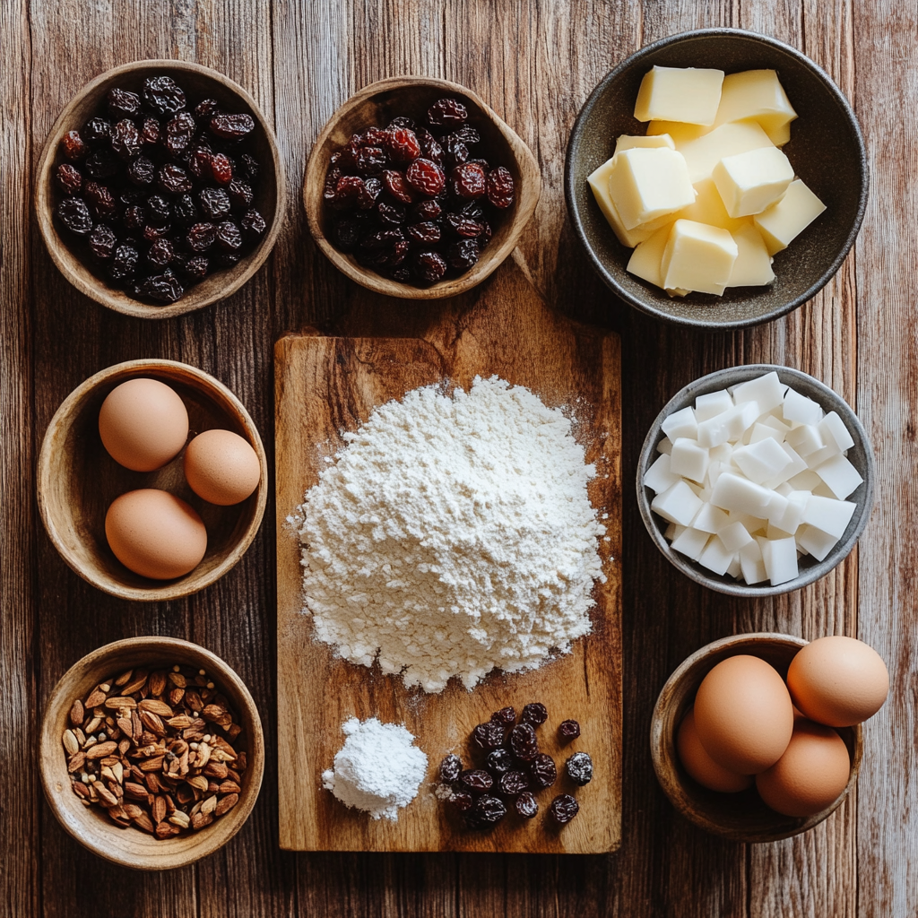 Christmas Cake ingredients