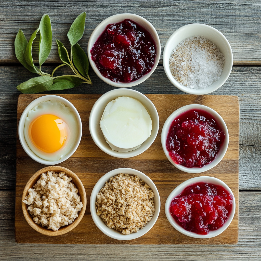 Cranberry-Glazed Turkey Meatballs ingredients