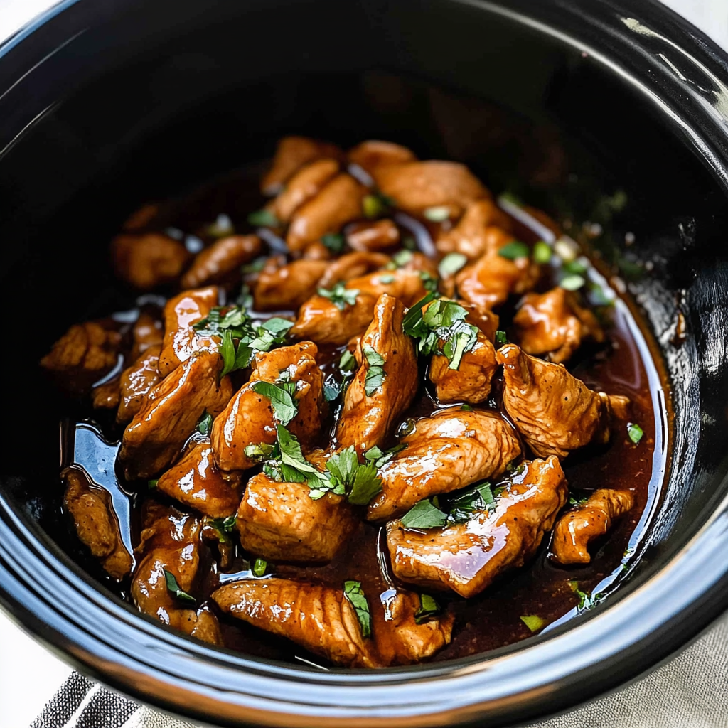 Crock Pot Bourbon Chicken