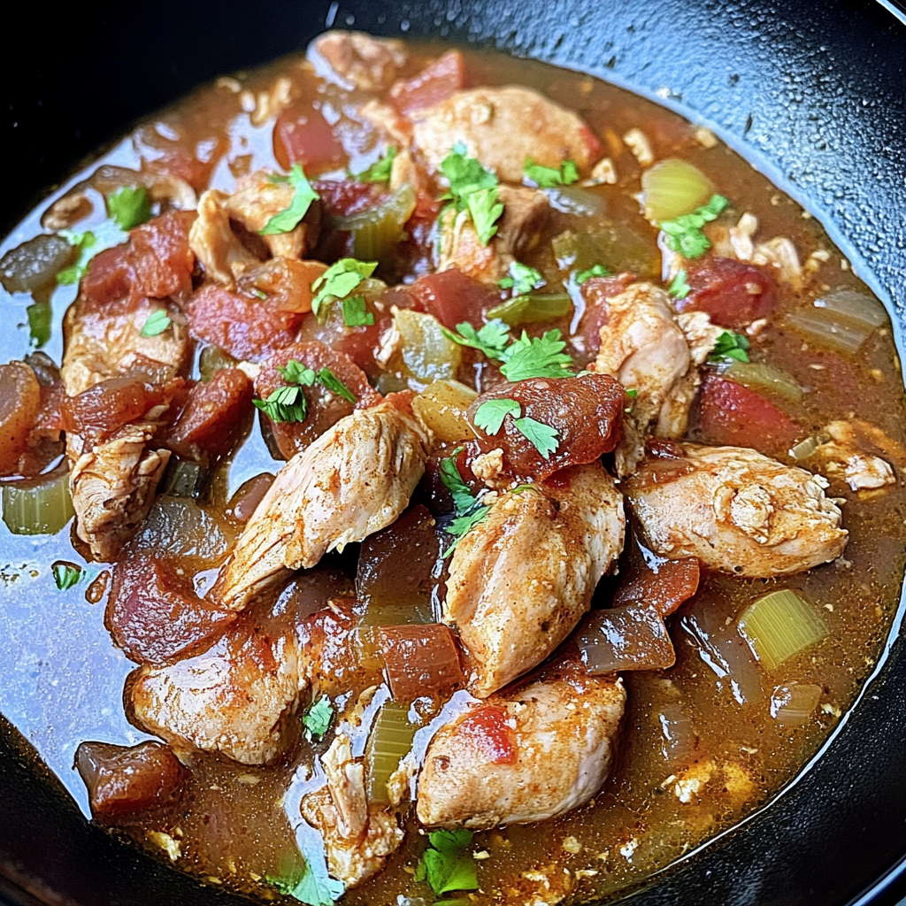 Crockpot Spicy Chicken and Sausage