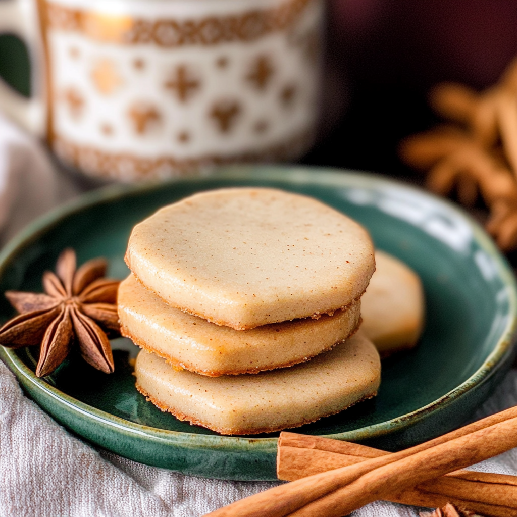 Easy Vanilla Chai Shortbread Cookies