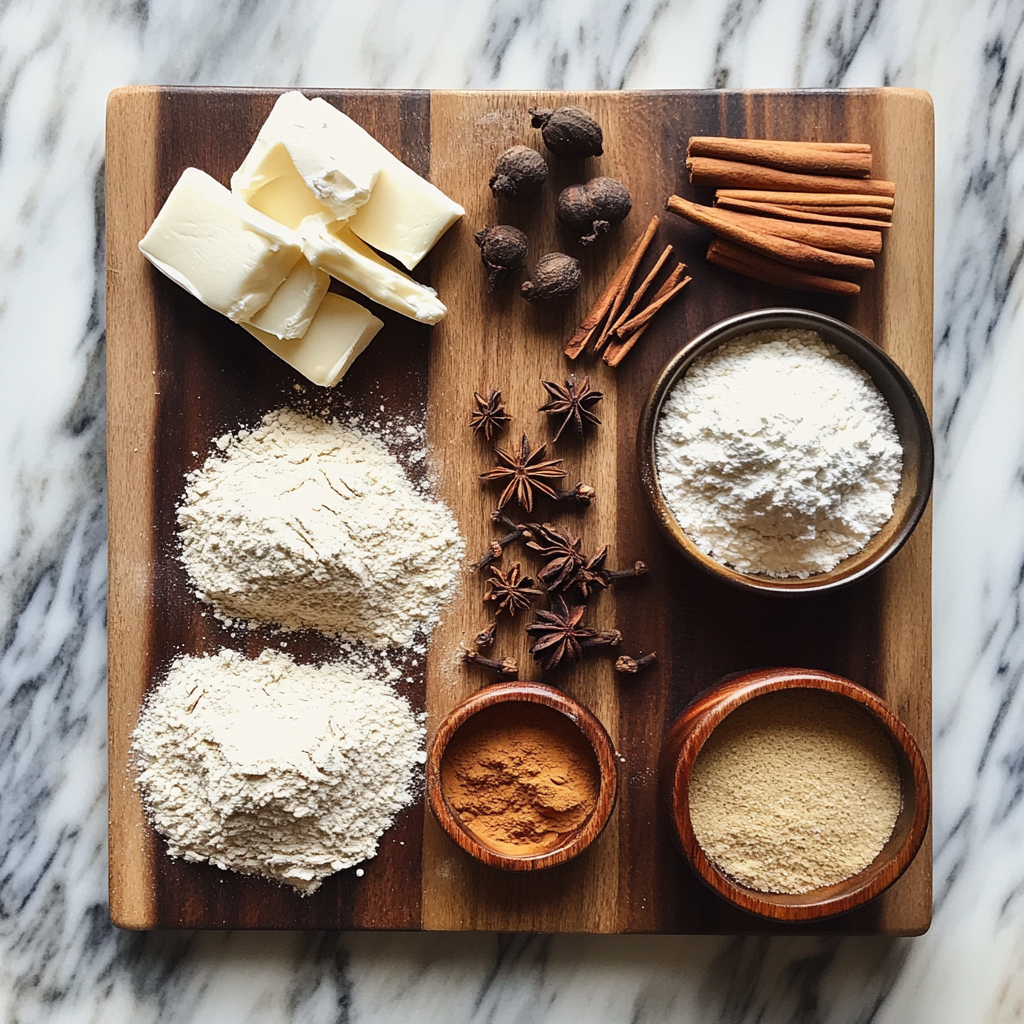 Easy Vanilla Chai Shortbread Cookies ingredients