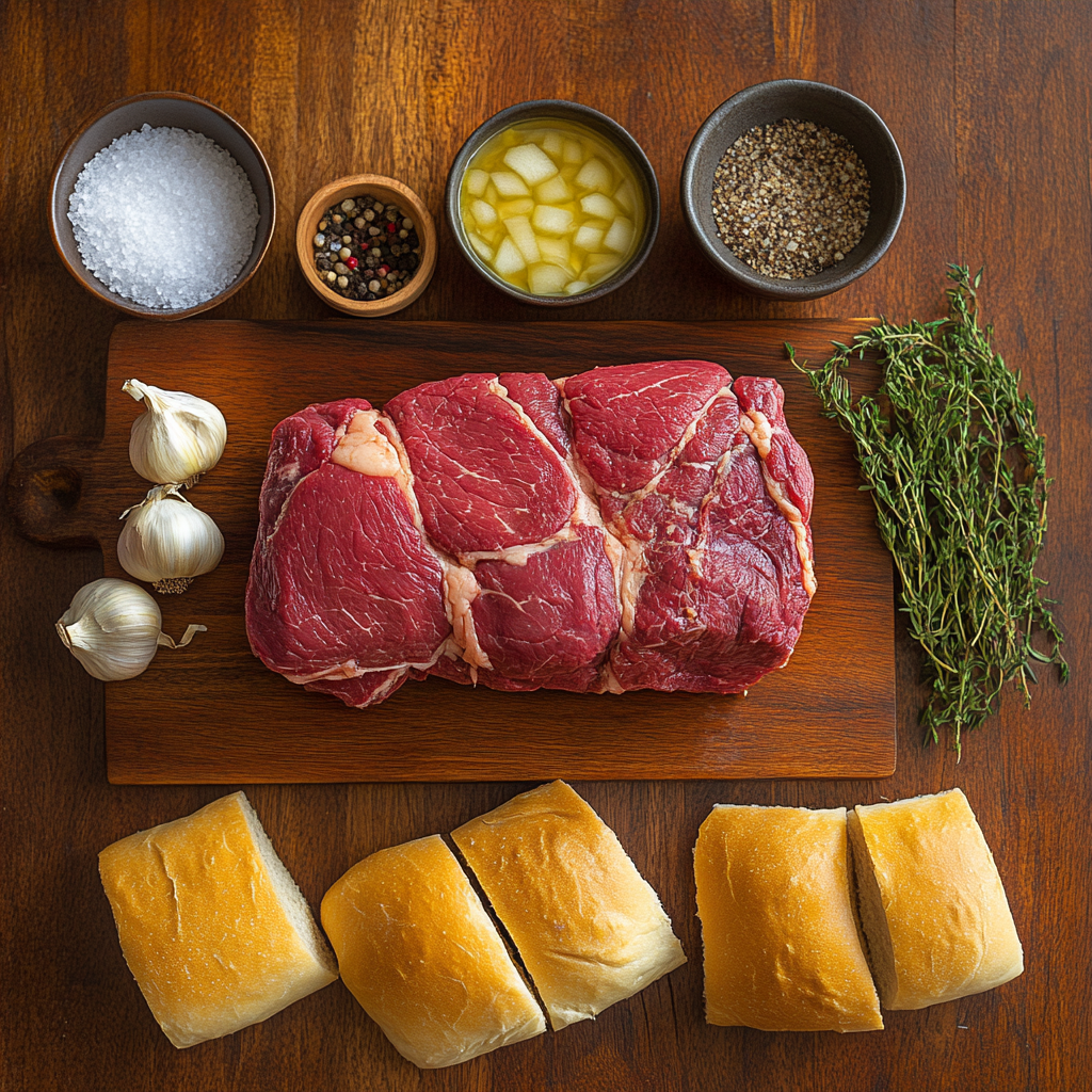 French Dip Sandwiches ingredients