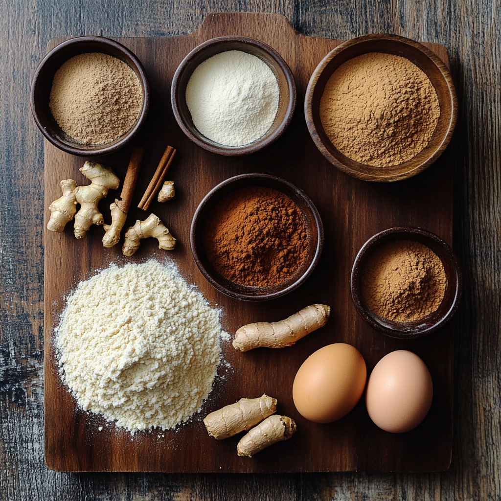 Gingerbread Muffins ingredients