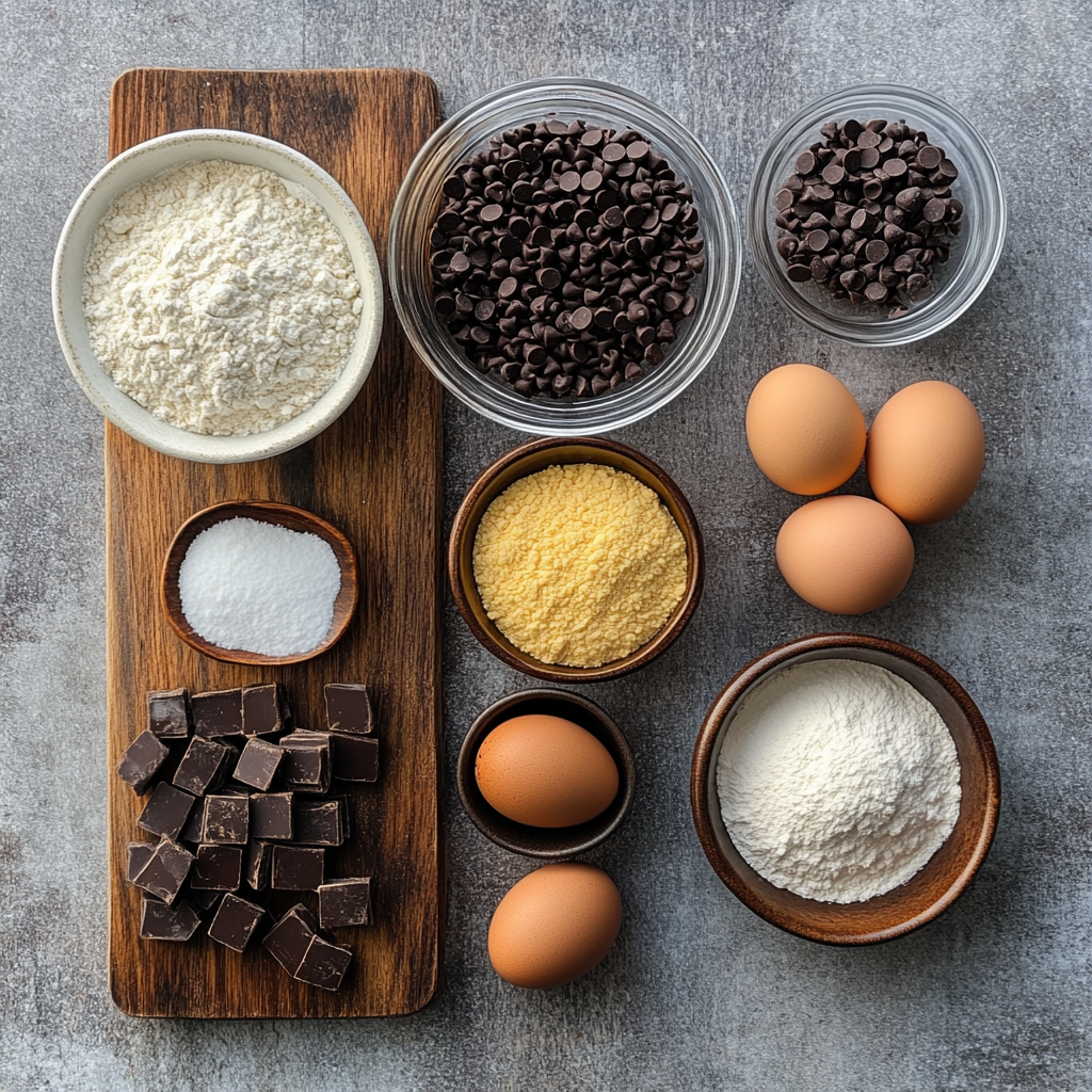 Hot Cocoa Cookie ingredients