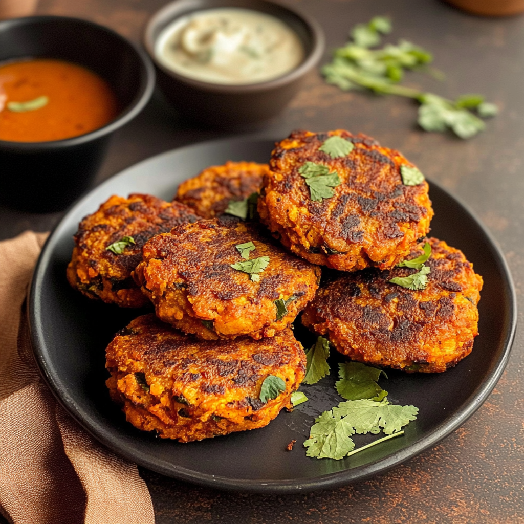 Indian Spiced Sweet Potato Patties