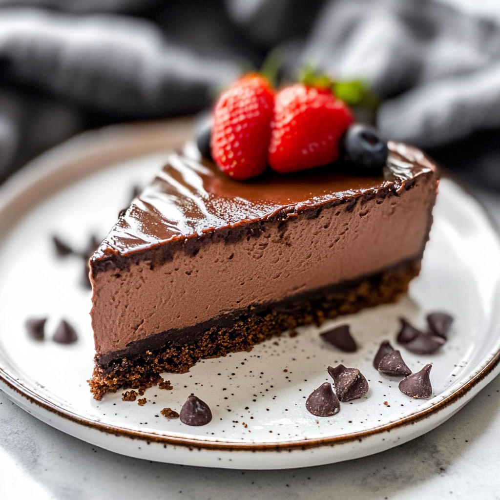 No Bake Chocolate Cheesecake