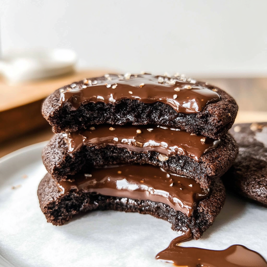 Nutella Chocolate Lava Cookies