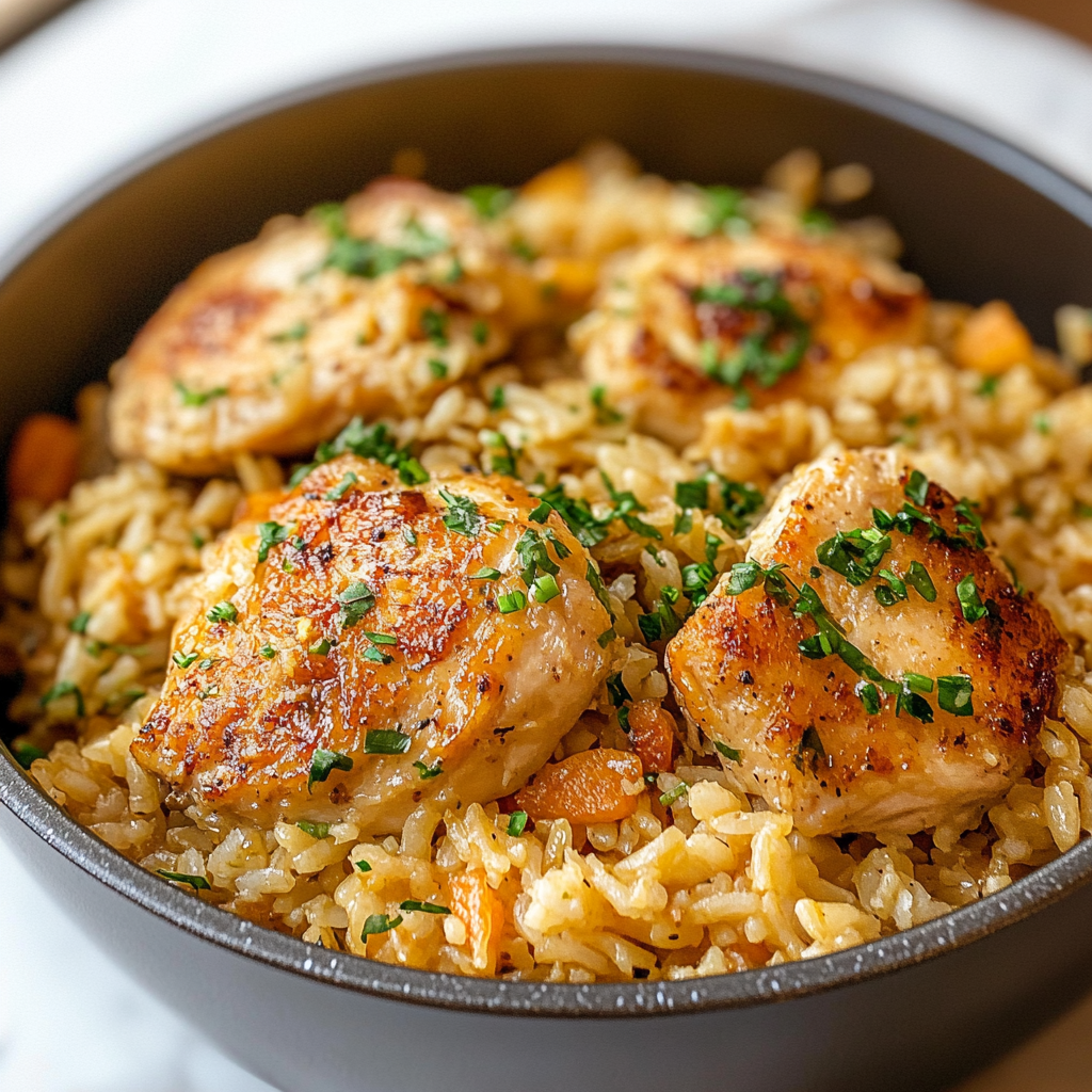One Pot Chicken and Rice Pilaf