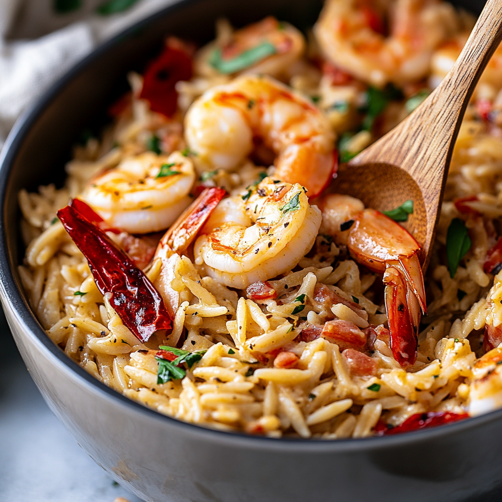 One Pot Marry Me Shrimp and Orzo Pasta