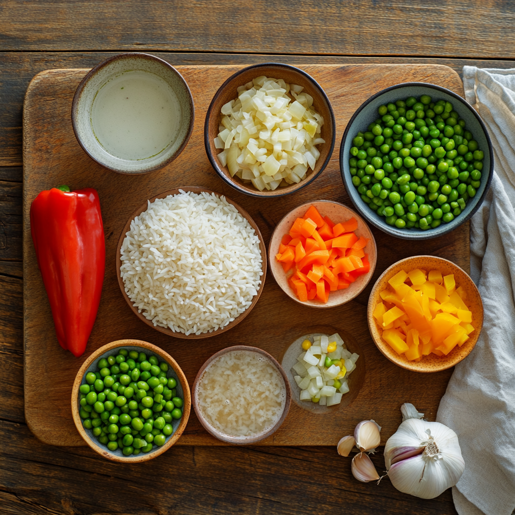 Oven Baked Rice ingredients