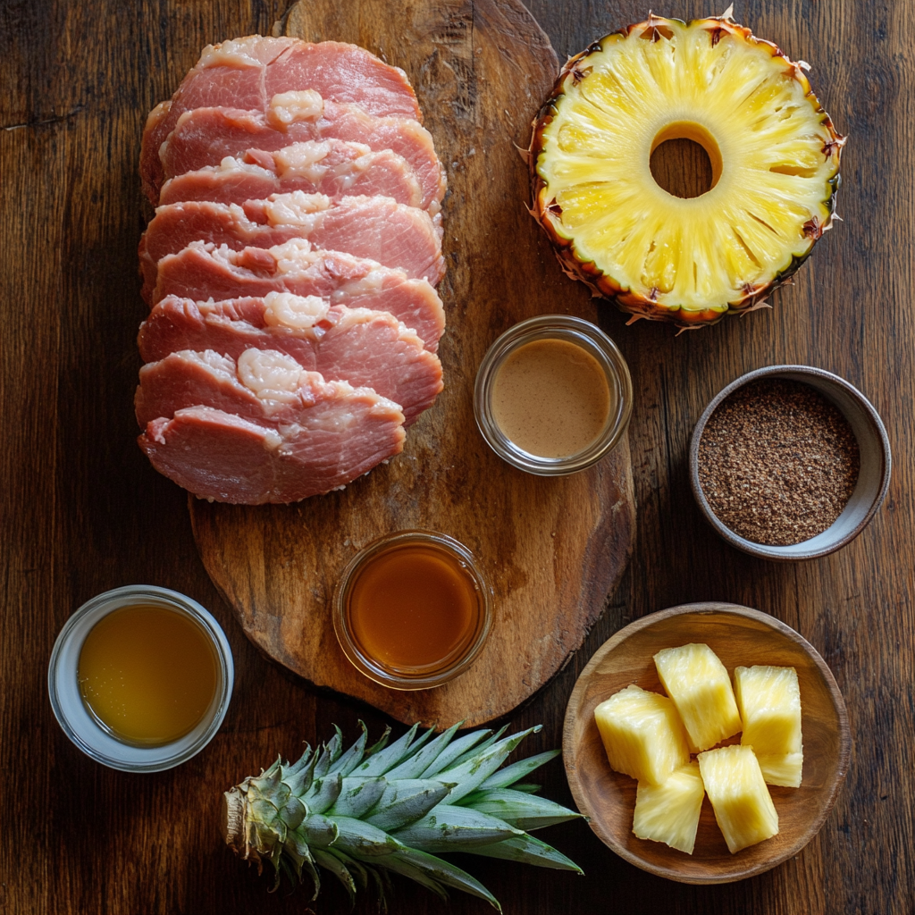 Pineapple Glazed Ham ingredients