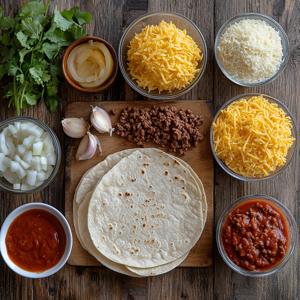 Smothered Beef Burritos ingredients