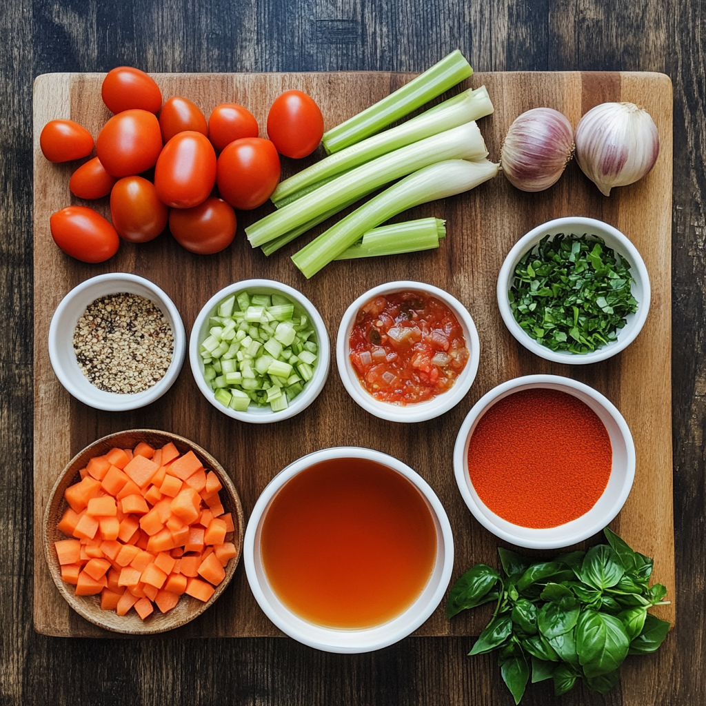 Spicy Tuscan Soup ingredients
