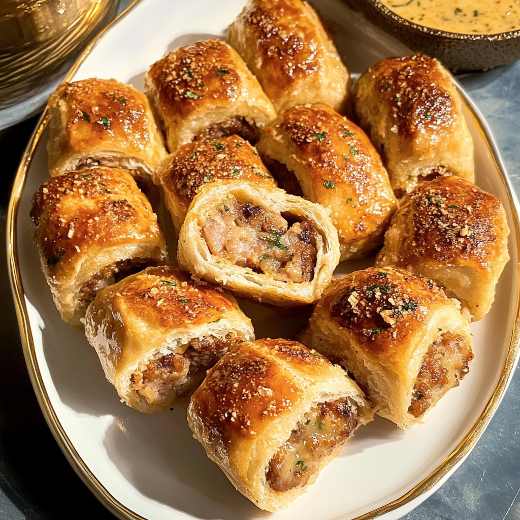 Turkey Apple Sausage Rolls