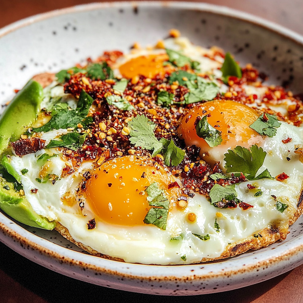 Turkish Fried Eggs with Chili Crisp