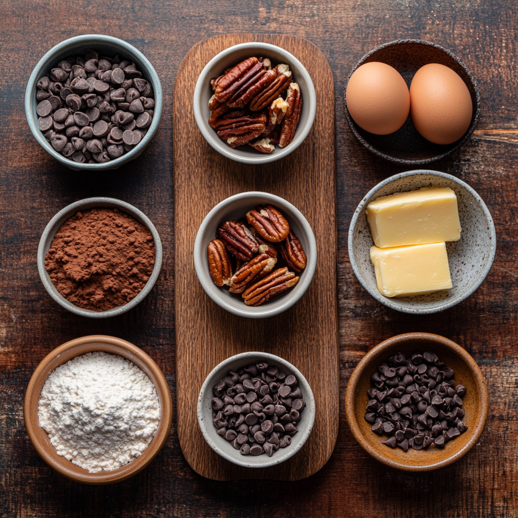 Turtles Brownies ingredients