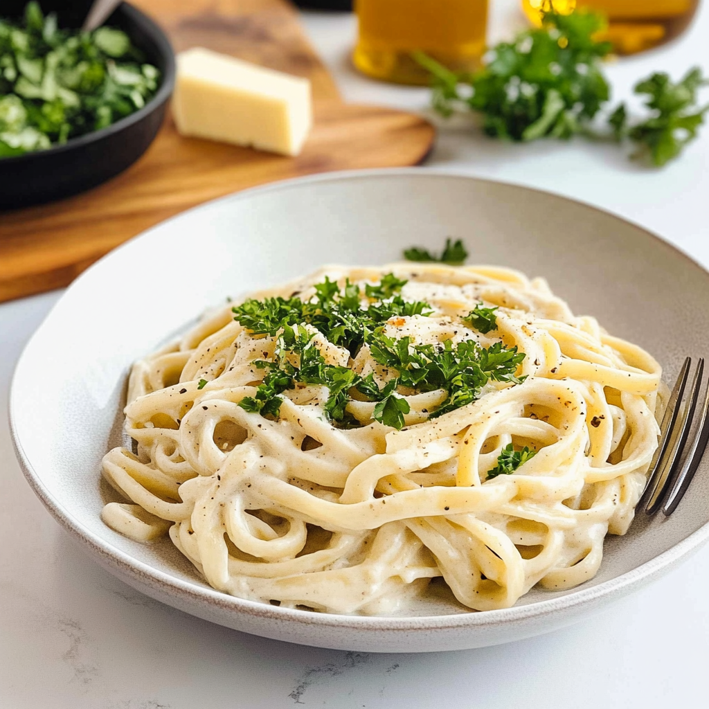 Vegan Fettuccine Alfredo