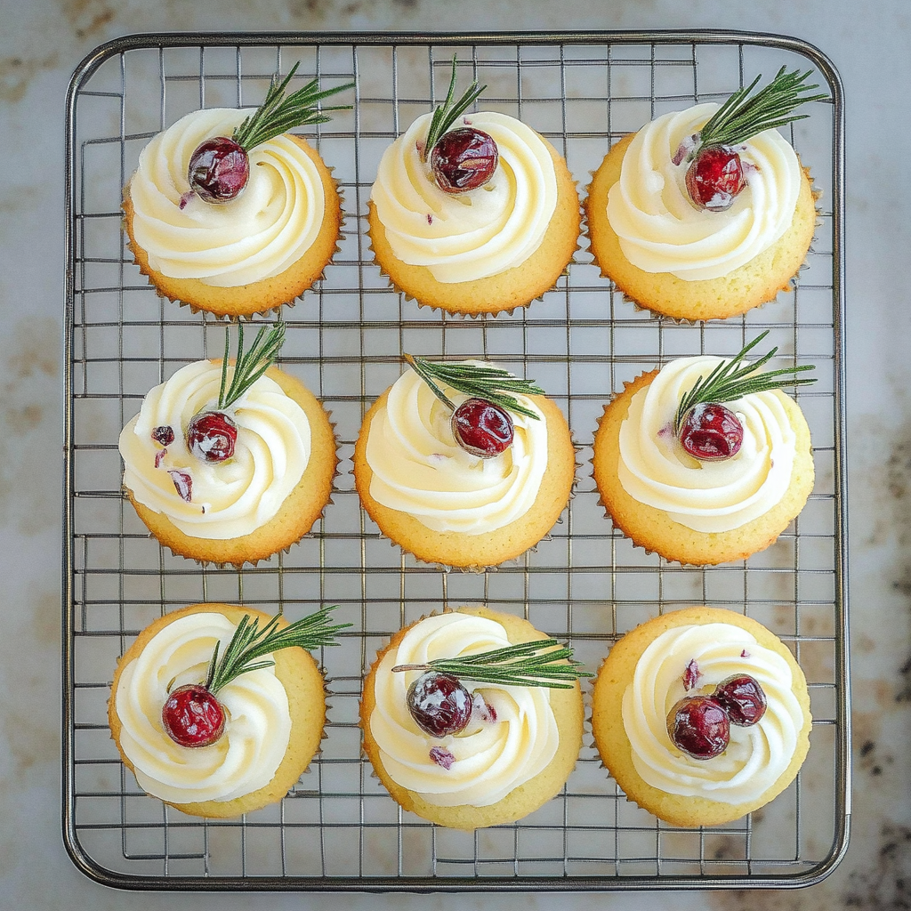 White Chocolate Cranberry Cupcakes