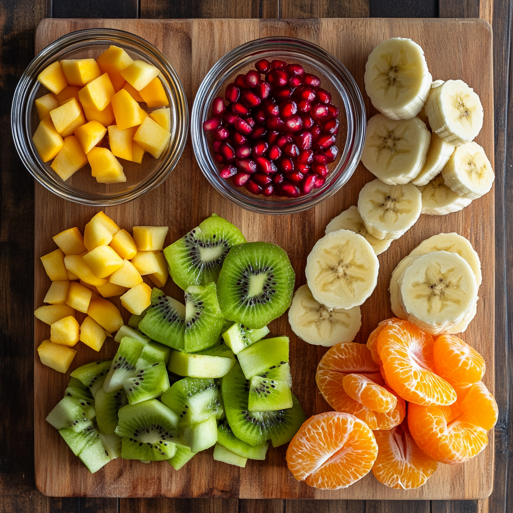 Winter Fruit Salad ingredients