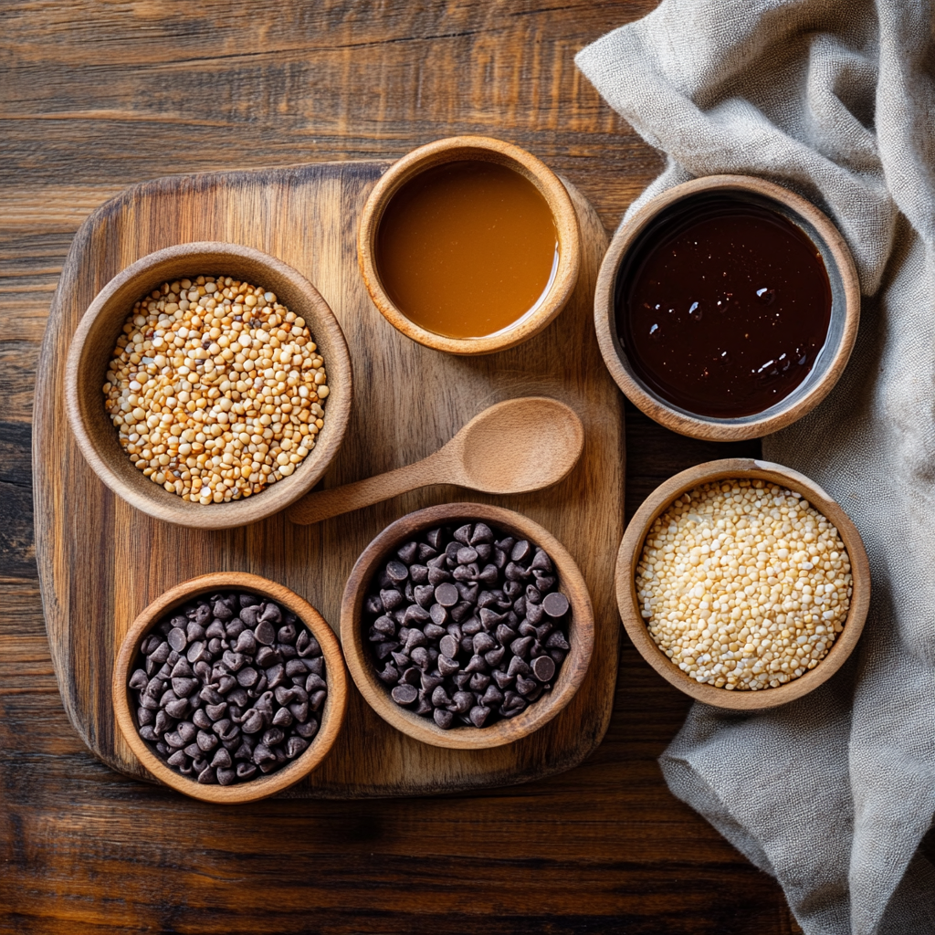 Chocolate Quinoa Crunch Bars ingredients