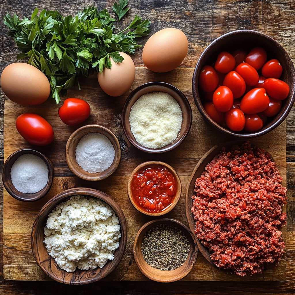 Crockpot Spaghetti and Meatballs ingredients
