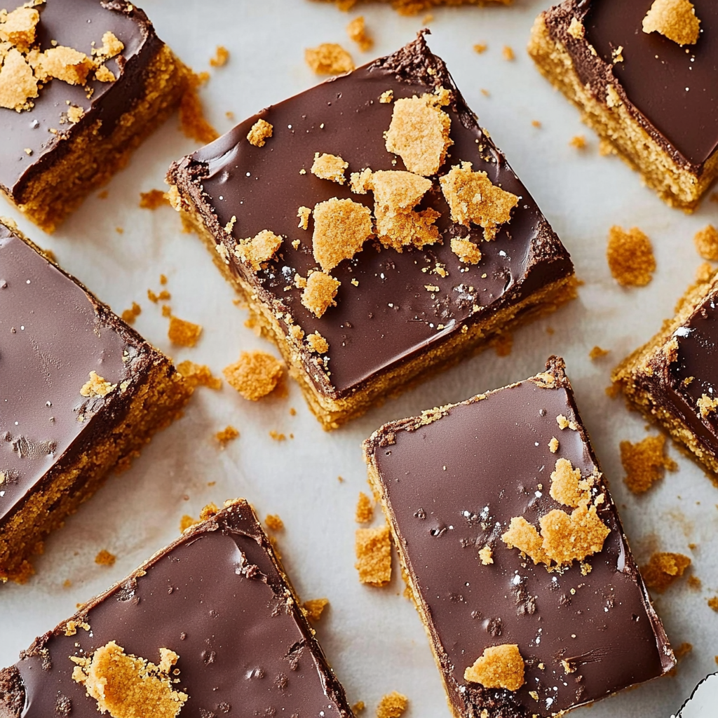 Gingerbread Millionaire Shortbread Bars