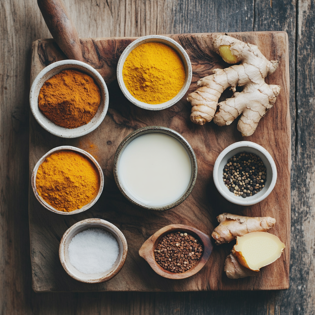 Golden Milk Latte ingredients