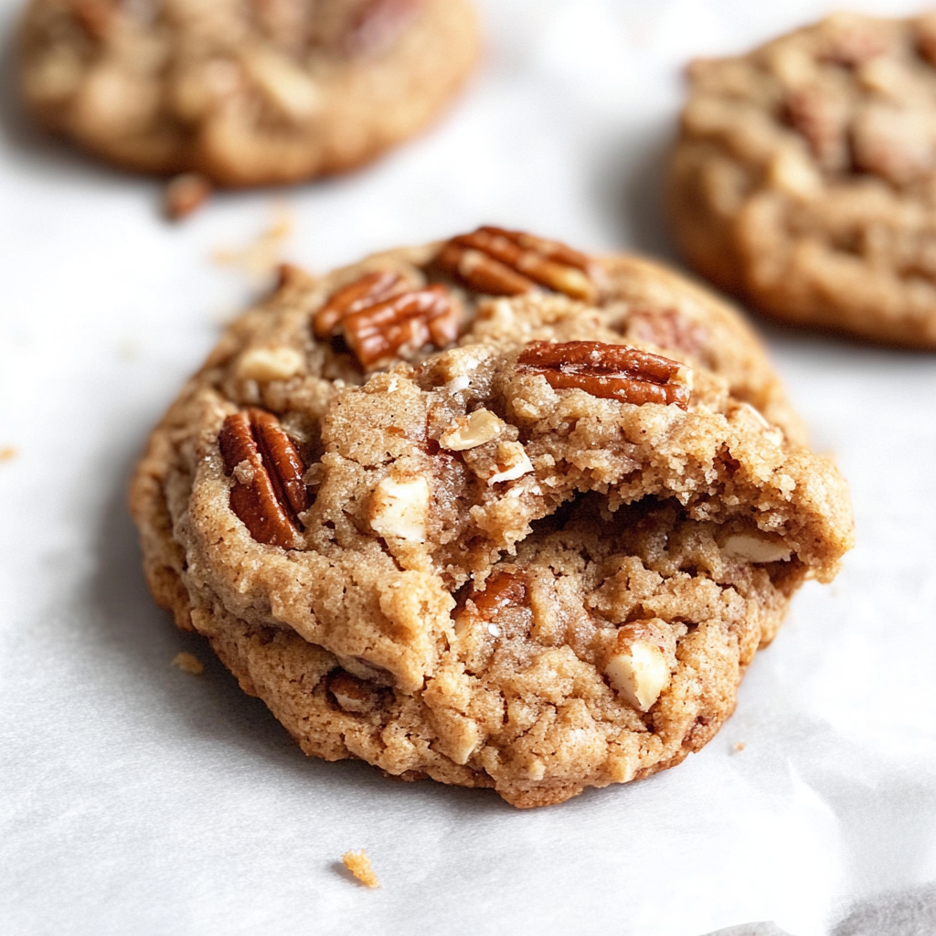 Maple Pecan Crumble Cookies