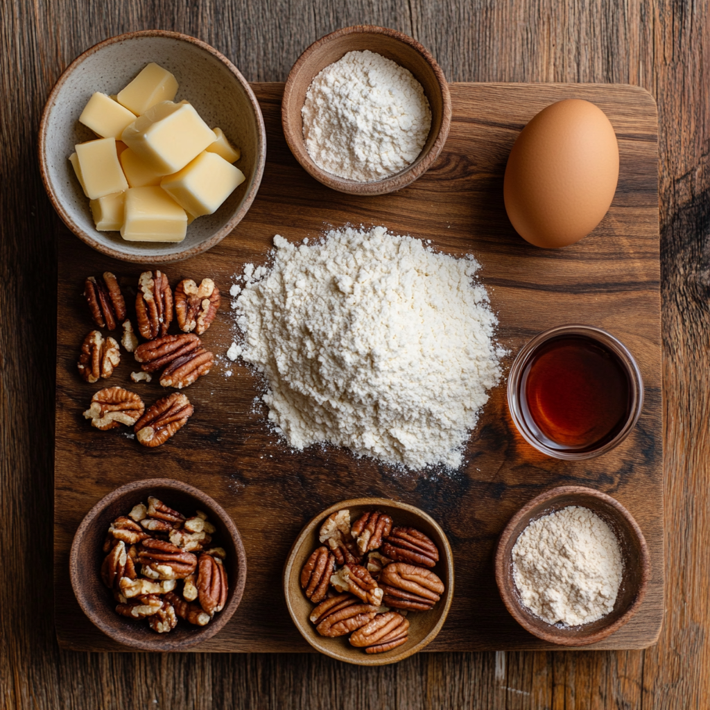 Maple Pecan Crumble Cookies ingredients